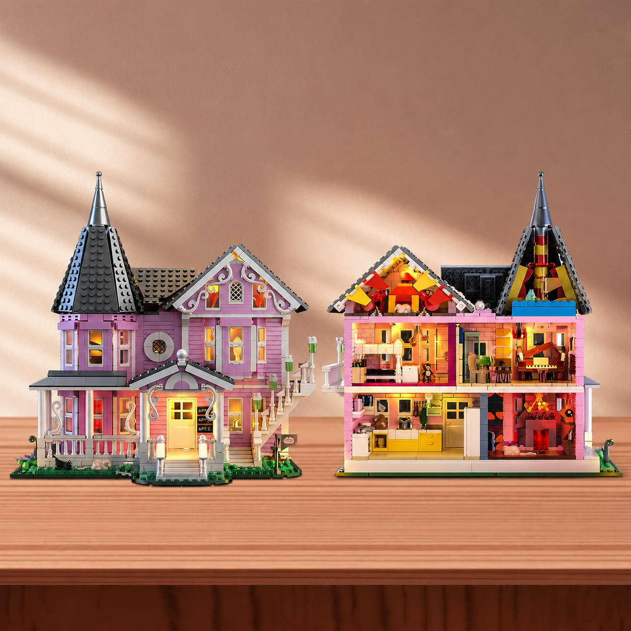 The Coraline Pink Palace Bricks Set