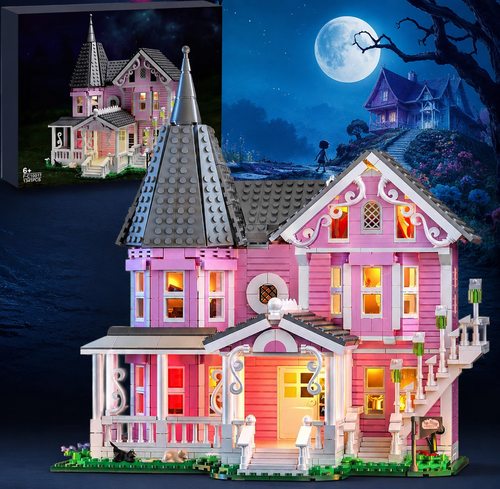 The Coraline Pink Palace Bricks Set